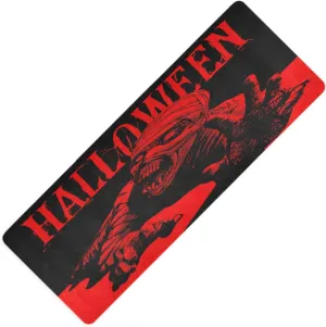 Halloweens-mummys-black-print Yoga Mat Non Slip Fitness Workout Mat with Carrying Bag for Women Men, Fitness Exercise Mat for Yoga Pilates and Fitness 71" L x 26" W x 1mm