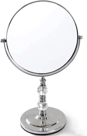Hand Mirror, Mirror Double-Sided Makeup Mirror, 360° Rotating Magnifying Vanity Mirror, Makeup Beauty Tools Cosmetic Mirror for Home Dormitory Beautiful(7Inch)