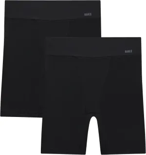 Hanes Women's Moves Underwear, Anti-Chafe Slip Shorts, Microfiber Slip Shorts for Women, 2-Pack