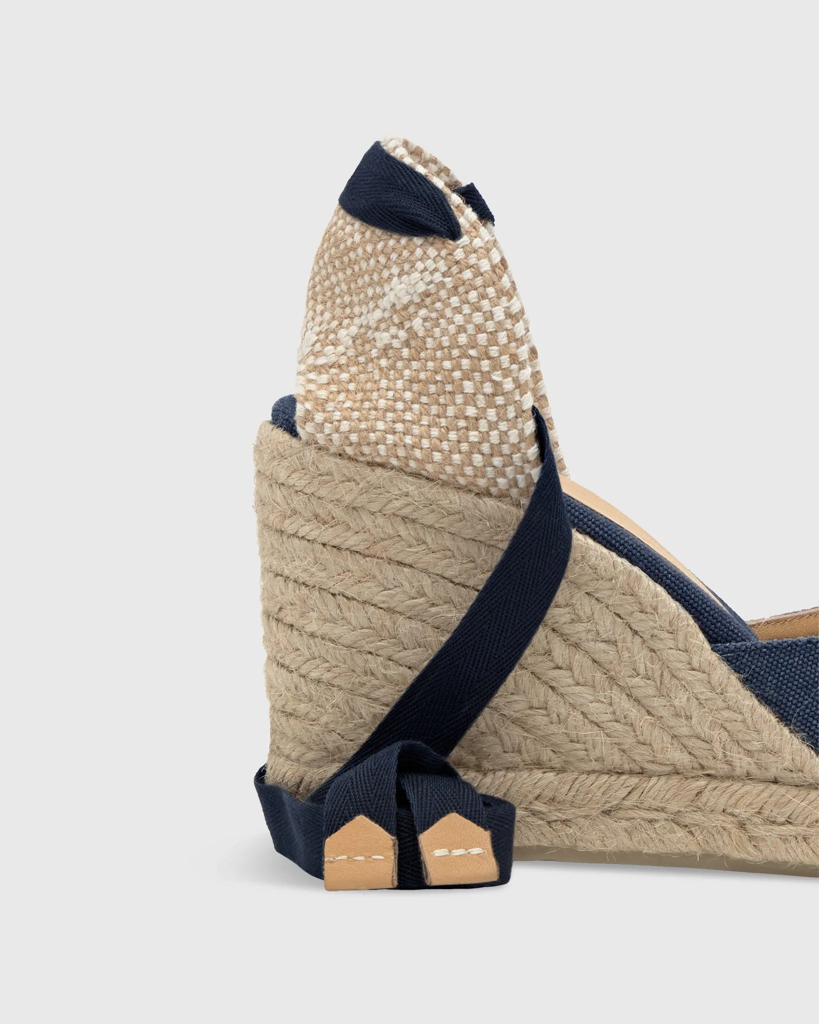 High Carina Espadrille in Navy Oxford Canvas