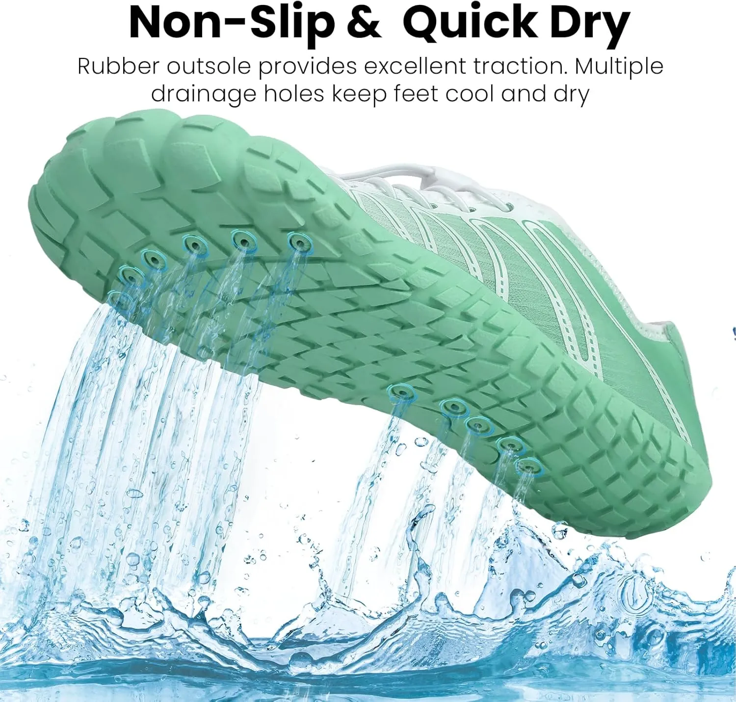 Hike Barefoot Water Shoes Women Men, Pro Grounded Footwear Womens Mens Breathable Wide Toe Box Grounding Unisex for Outdoor Beach Swim Pool Hiking Kayaking Surfing