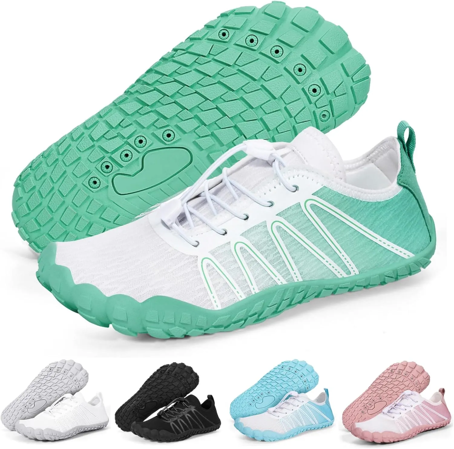 Hike Barefoot Water Shoes Women Men, Pro Grounded Footwear Womens Mens Breathable Wide Toe Box Grounding Unisex for Outdoor Beach Swim Pool Hiking Kayaking Surfing