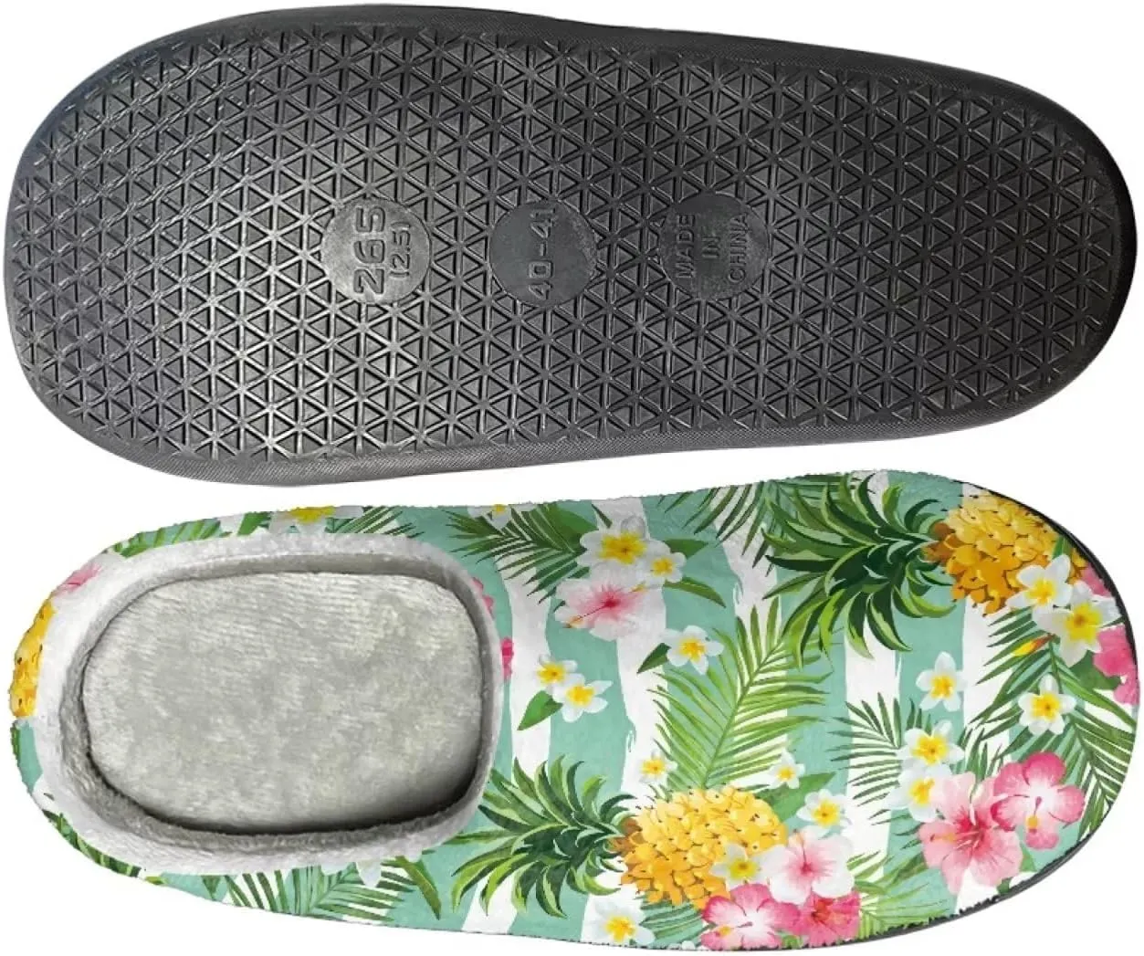 House Home Slippers for Women Men, Spa Slippers Casual Cloesd Toe Indoor Slippers Cozy Warm Bedroom Shoes Indoor Slide