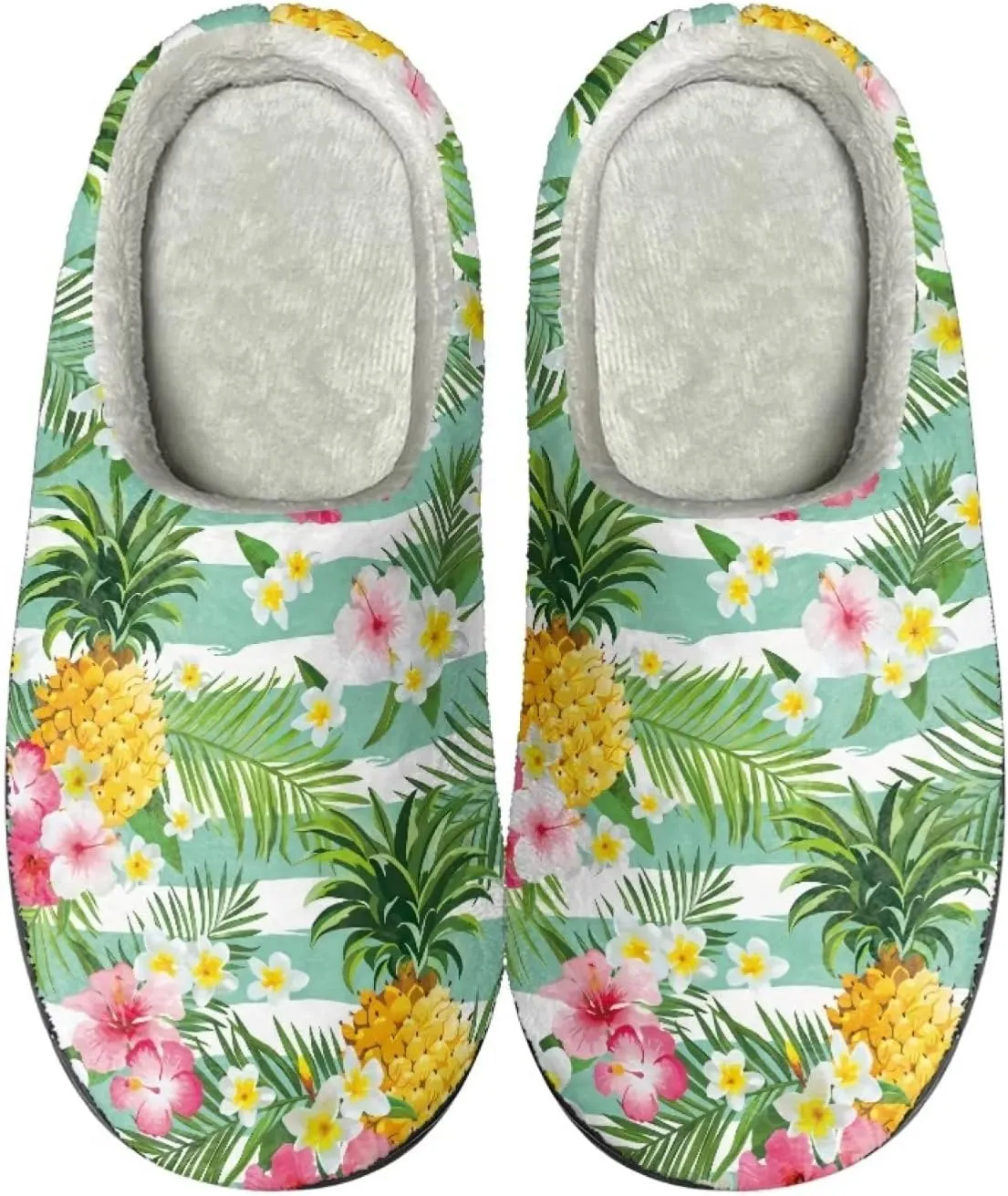 House Home Slippers for Women Men, Spa Slippers Casual Cloesd Toe Indoor Slippers Cozy Warm Bedroom Shoes Indoor Slide