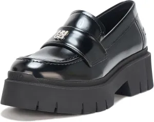 HUGO Women's Kris Chunky Platform Leather Loafer