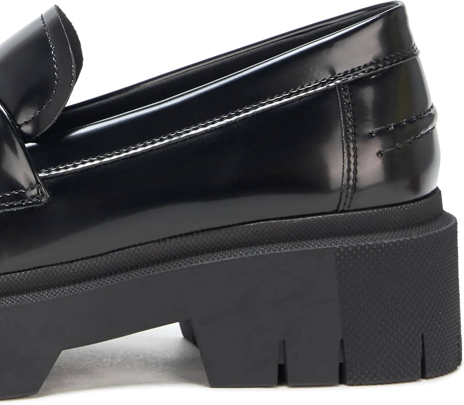 HUGO Women's Kris Chunky Platform Leather Loafer