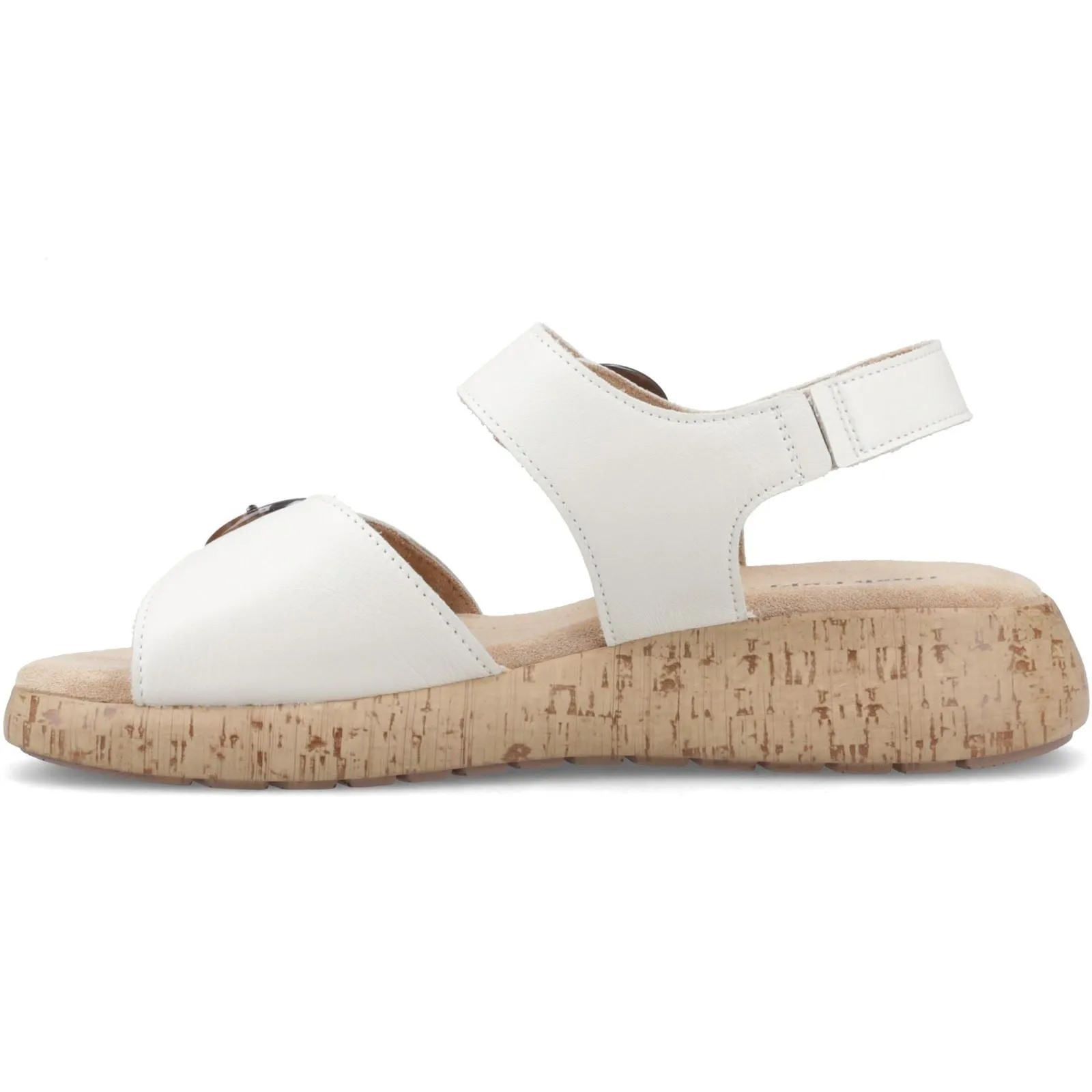 Hush Puppies Alison Leather Women's Cream Sandals