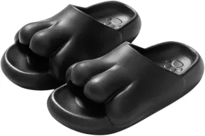Ibluelover Summer EVA Pillow Slide Sandals Thick Sole Bubble Slippers Skeleton Slippers Non-Slip Spa Slippers Close Toe Shower Slippers