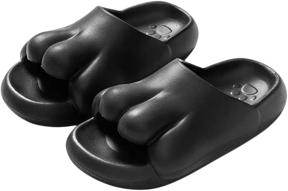 Ibluelover Summer EVA Pillow Slide Sandals Thick Sole Bubble Slippers Skeleton Slippers Non-Slip Spa Slippers Close Toe Shower Slippers
