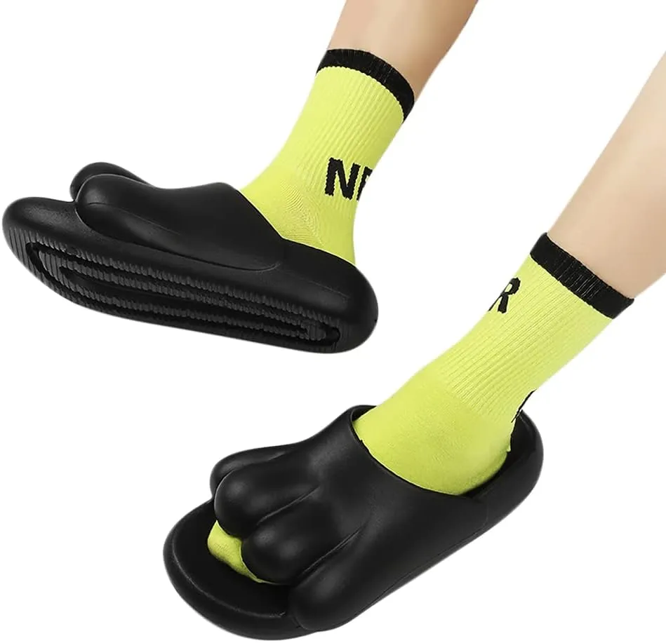 Ibluelover Summer EVA Pillow Slide Sandals Thick Sole Bubble Slippers Skeleton Slippers Non-Slip Spa Slippers Close Toe Shower Slippers