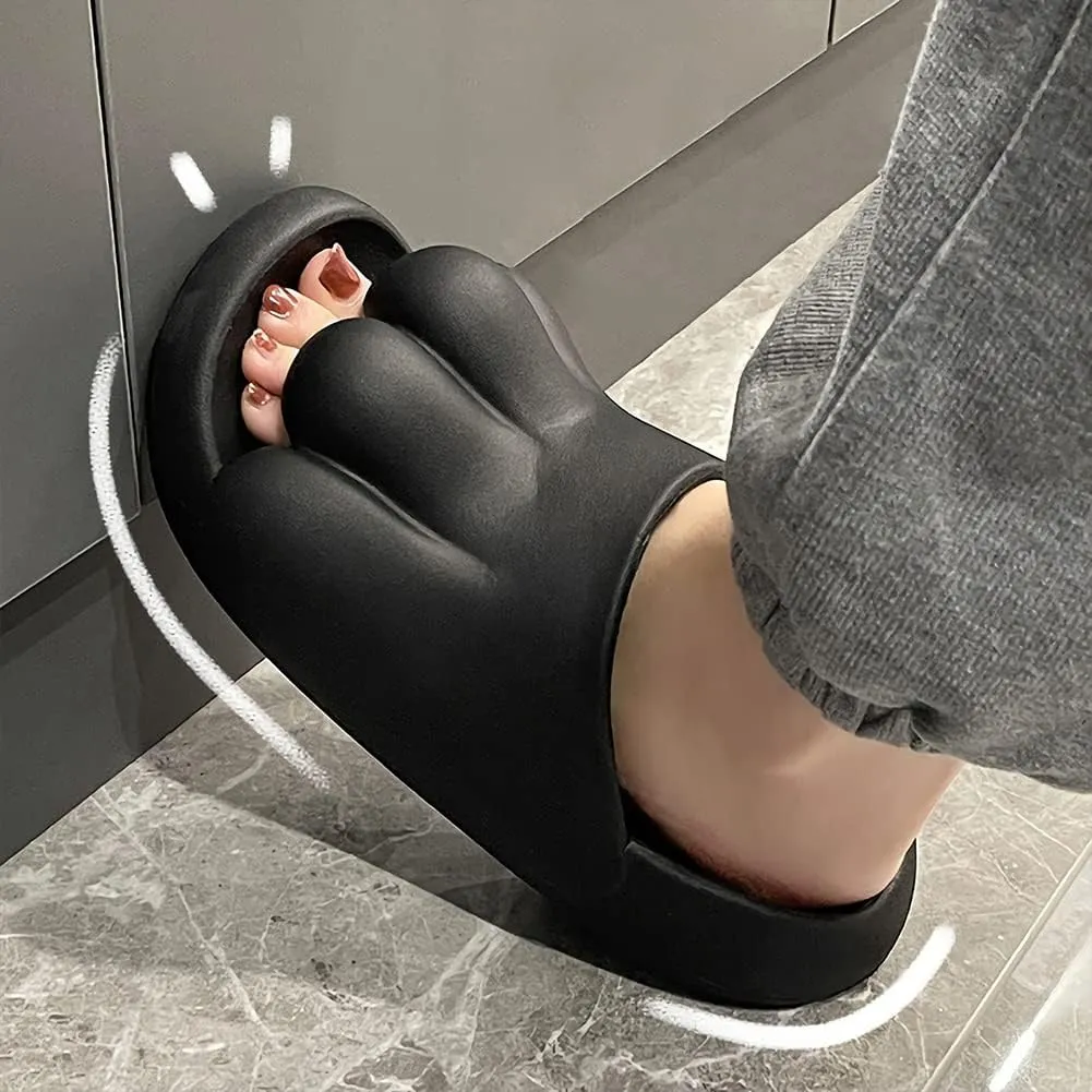 Ibluelover Summer EVA Pillow Slide Sandals Thick Sole Bubble Slippers Skeleton Slippers Non-Slip Spa Slippers Close Toe Shower Slippers