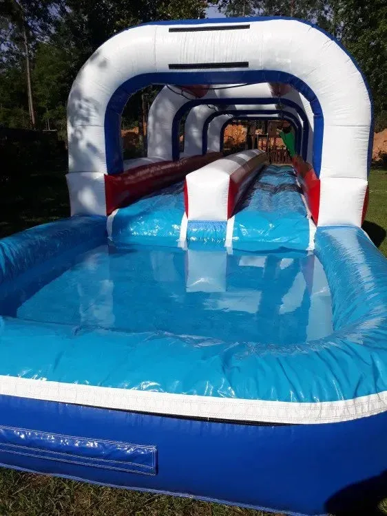 Inflatable Slip N Slide Combo with Pool for Backyard Fun