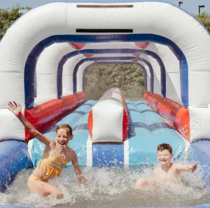 Inflatable Slip N Slide Combo with Pool for Backyard Fun