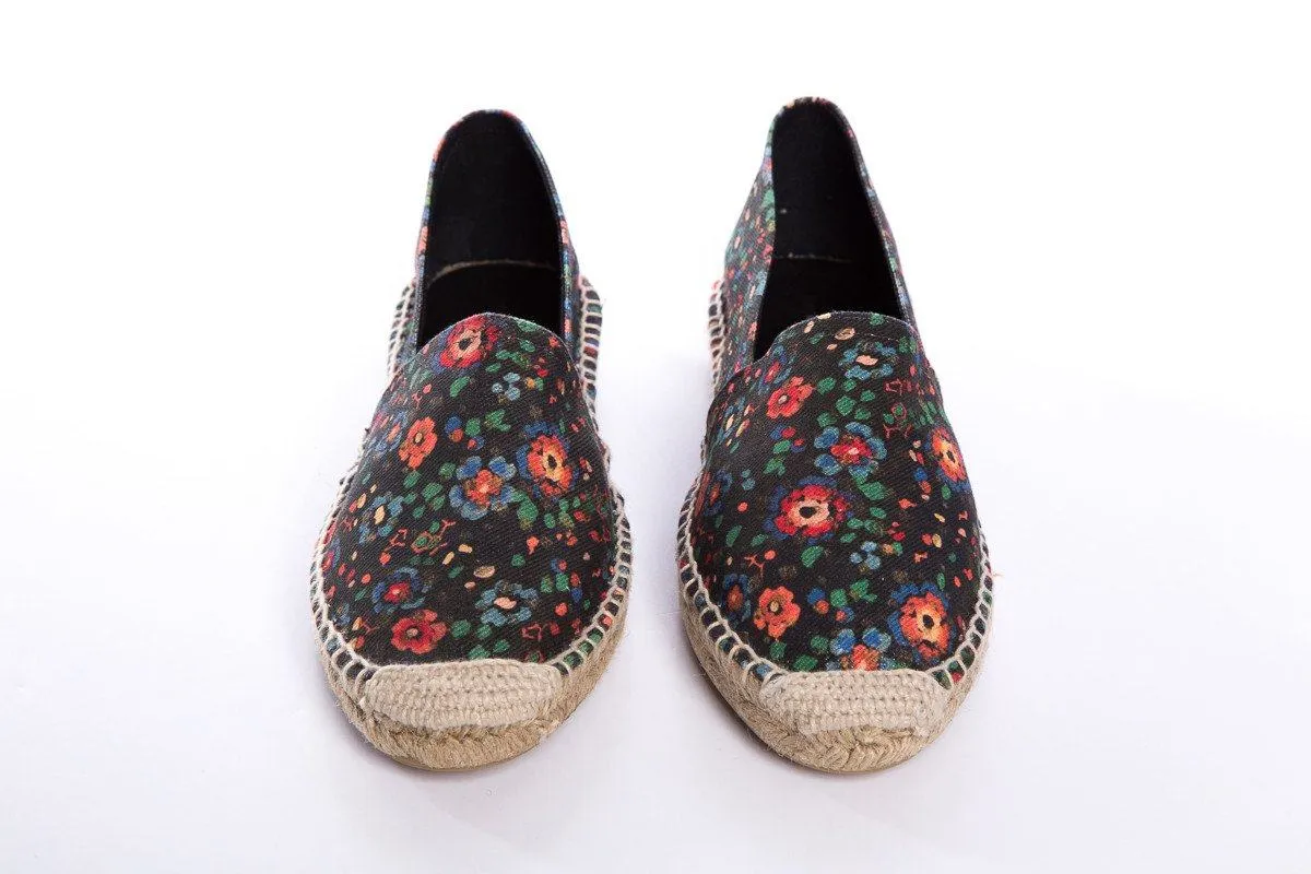 Isabel Marant Étoile Navy Floral Espadrilles SZ 37