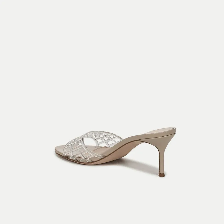 Jelly Heeled Sandals for Women Open Toe Mesh Woven Hollow Jellies Mules Sandals Beach Summer Dress Jellies Shoes