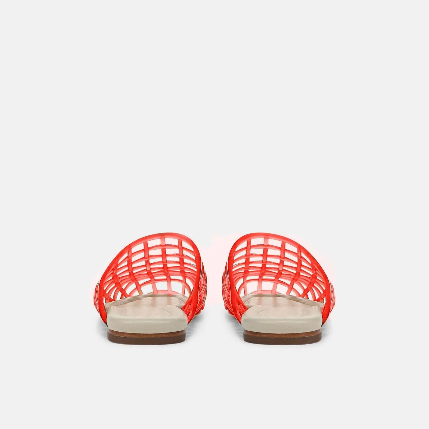 Jelly Mule Flat Sandals for Women Round Toe Mesh Hollow Jellies Mule Flats Summer Beach Jelly Sandals Shoes