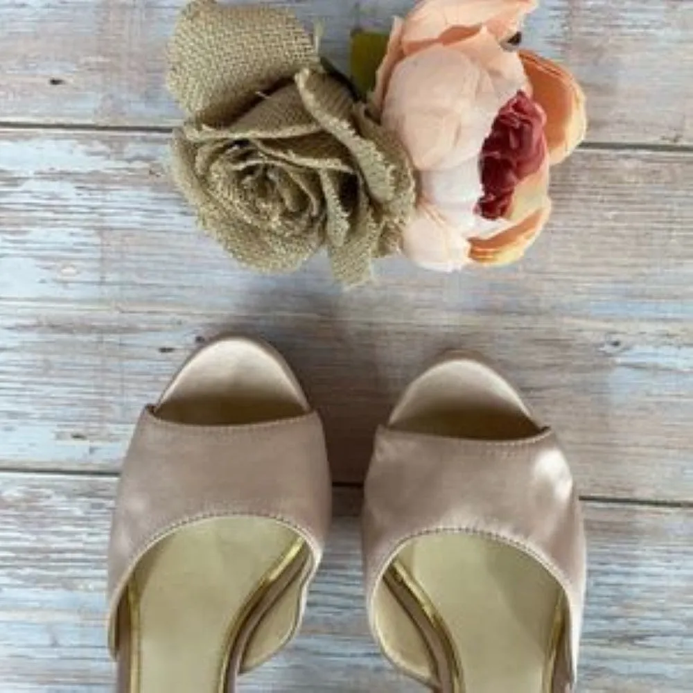 Jessica Simpson Pink Beeya Two-Piece Platform Sandals 9.5M