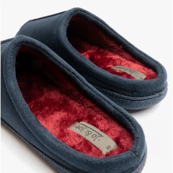 Jo & Joe CLIFF Mens Mule Slippers Navy