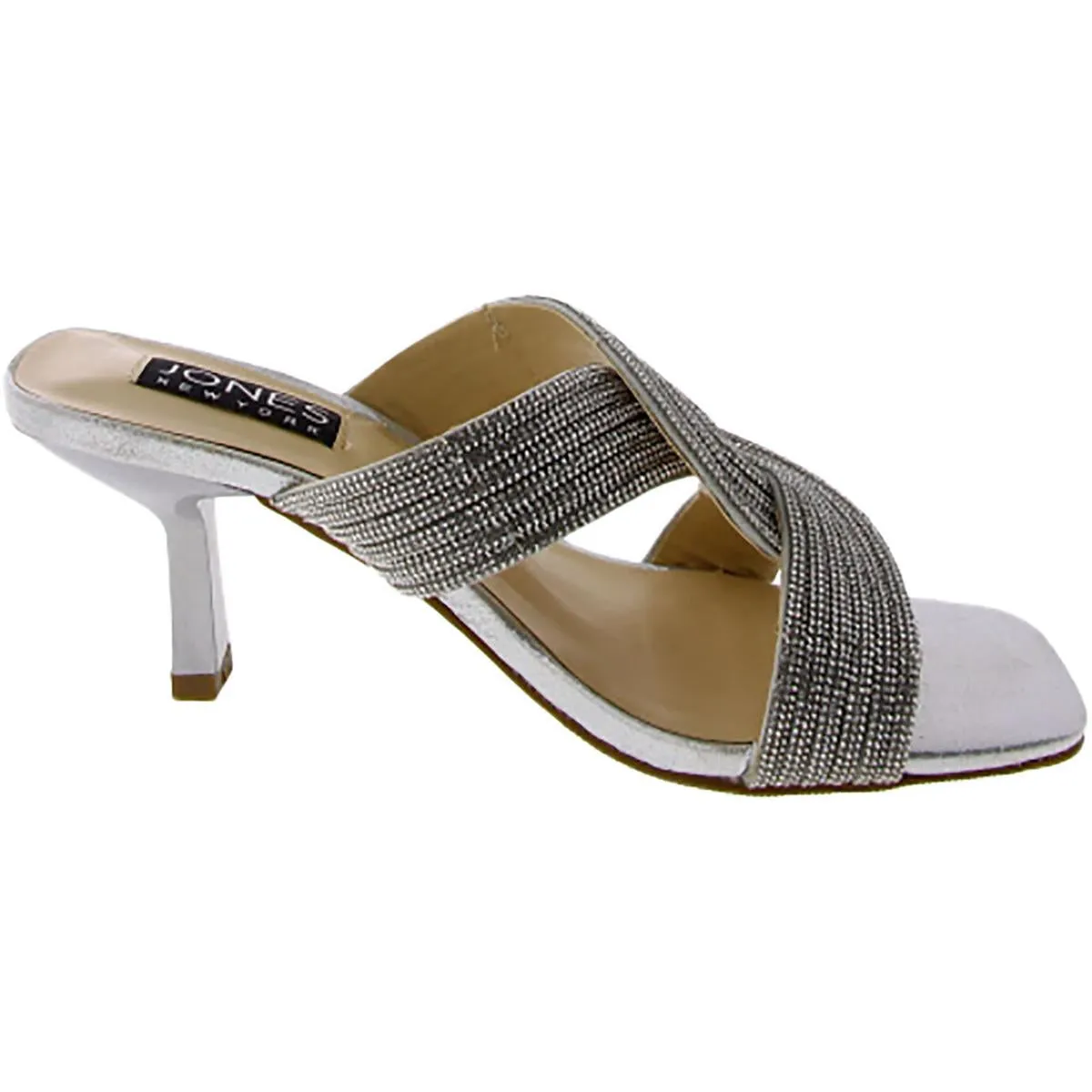 Jones New York Womens JNYEBBO Slip On Open Toe Mule Sandals