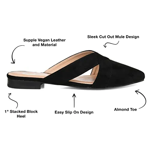 Journee Collection Giada Mule Black 11 M