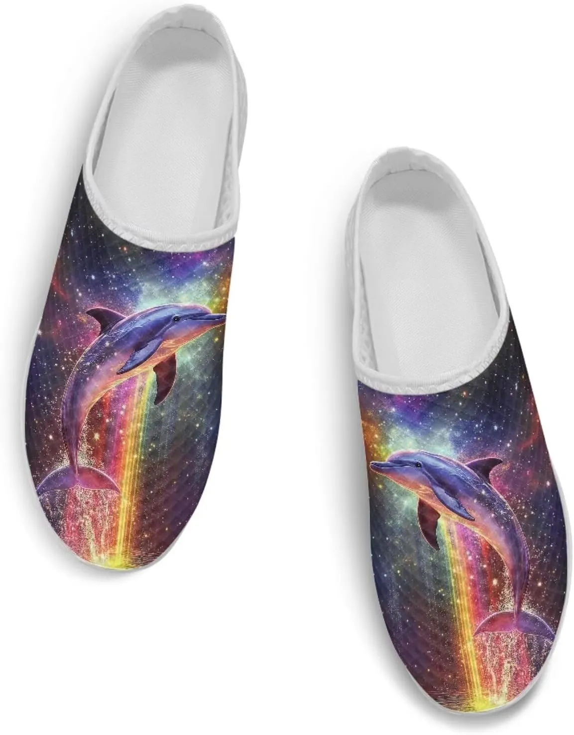 JoyLamoria Animal Pattern Womens Shoes Mule House Walking Backless Casual Slip on Sport Fashion Lightweight Mesh