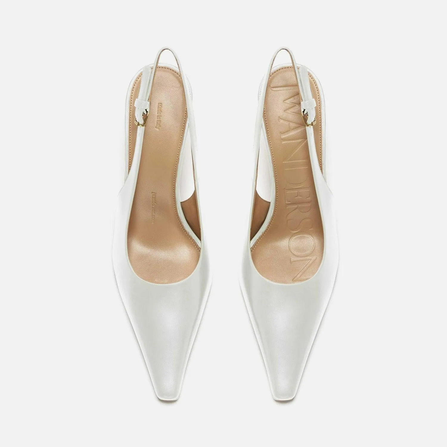 JW Anderson Chain Heel Off White JANW43025A-20054-103 Slide Slippers Sandals