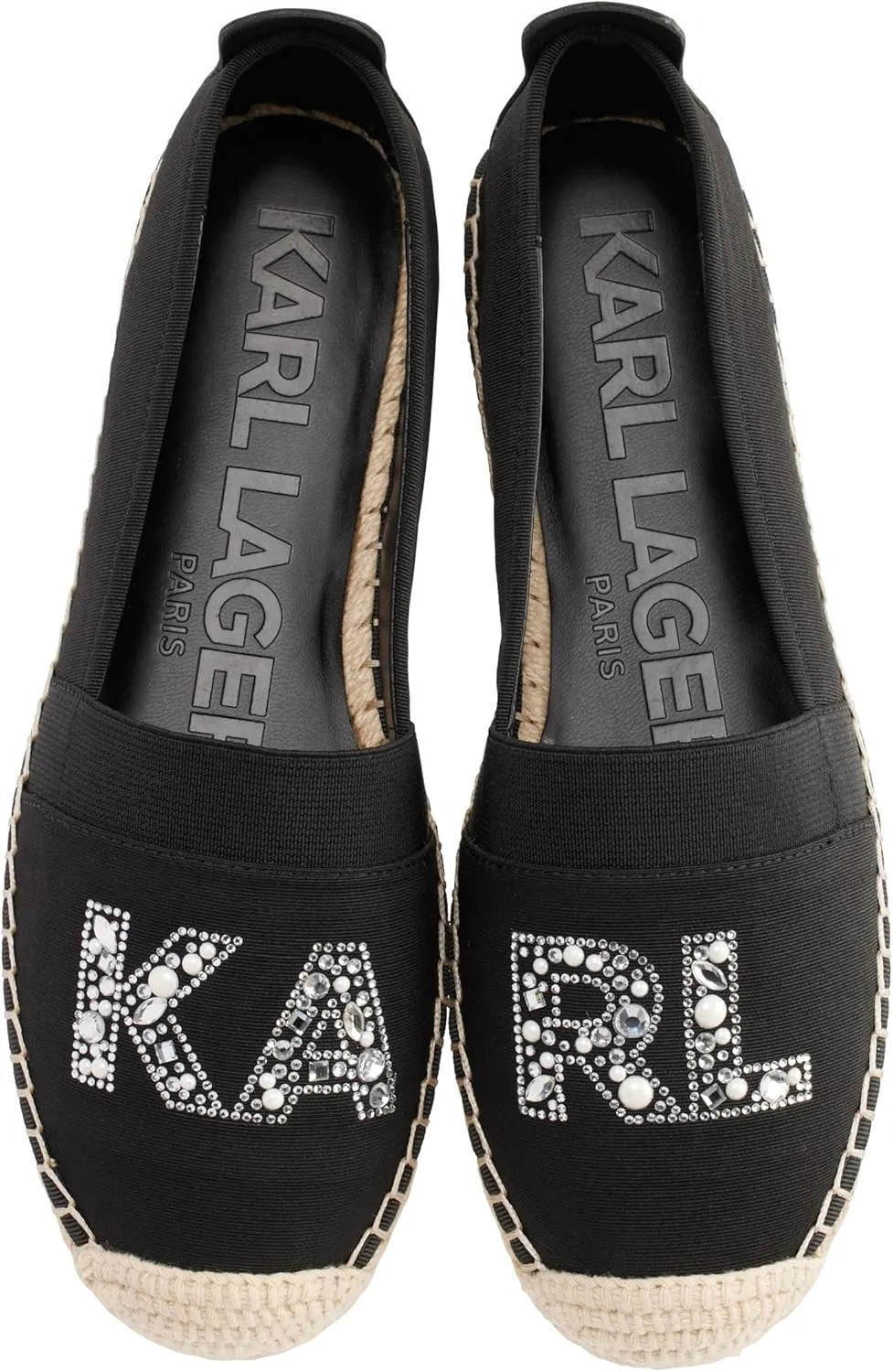 Karl Lagerfeld Paris Women's Cushioned Insole Everyday Manika-Flat Espadrille Platform