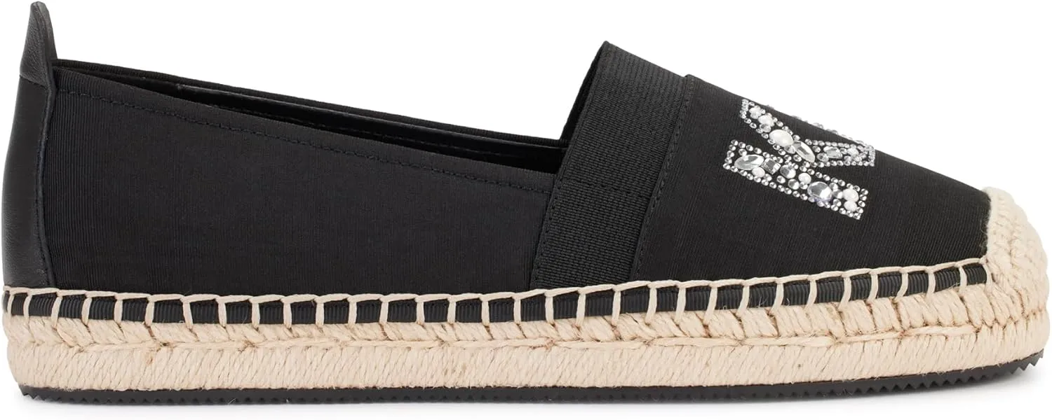 Karl Lagerfeld Paris Women's Cushioned Insole Everyday Manika-Flat Espadrille Platform