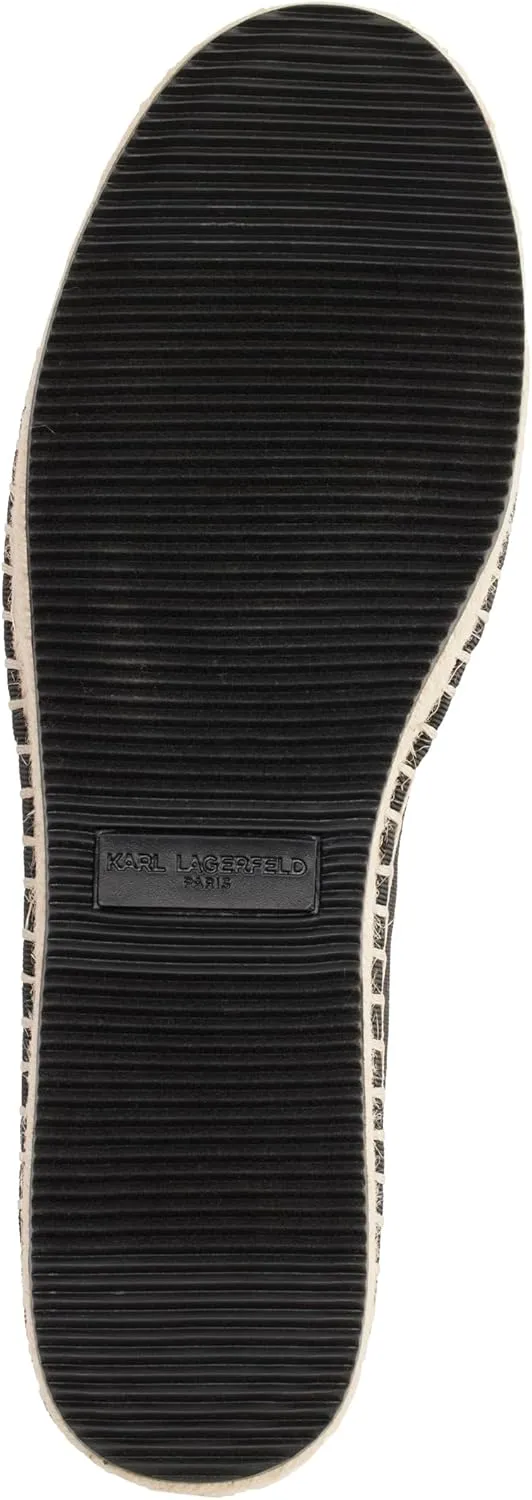 Karl Lagerfeld Paris Women's Cushioned Insole Everyday Manika-Flat Espadrille Platform