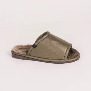 Karmine Toeless Slide (Eucalyptus)