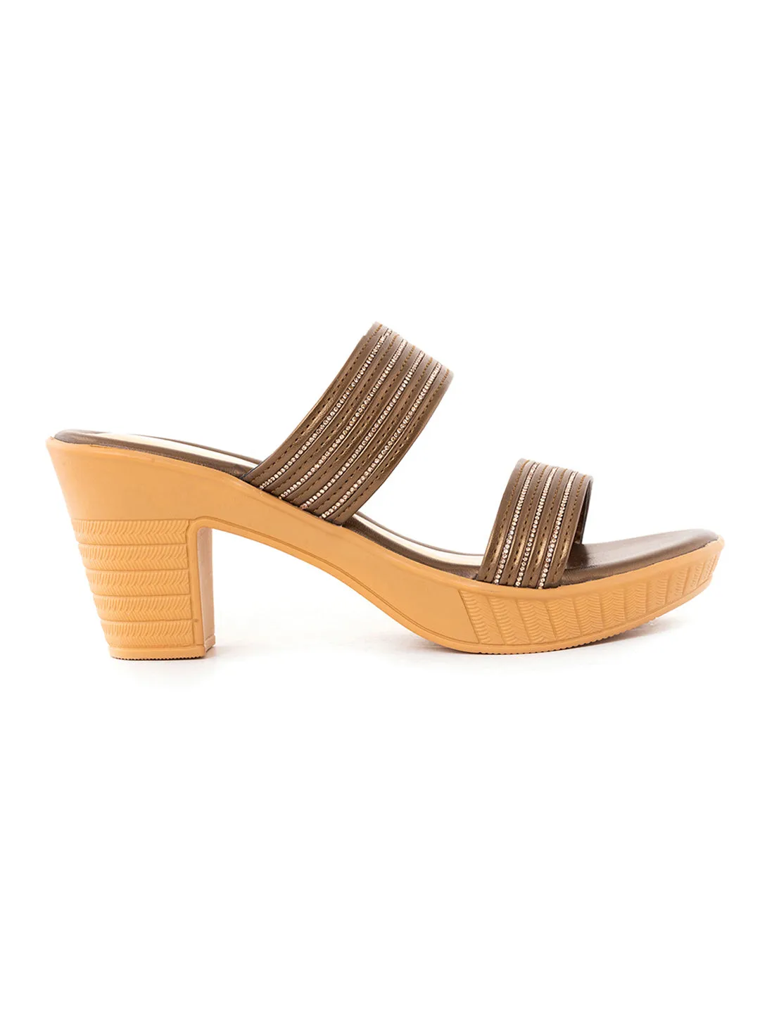 Khadim Cleo High Heel Block Mule Slip On Sandal for Women