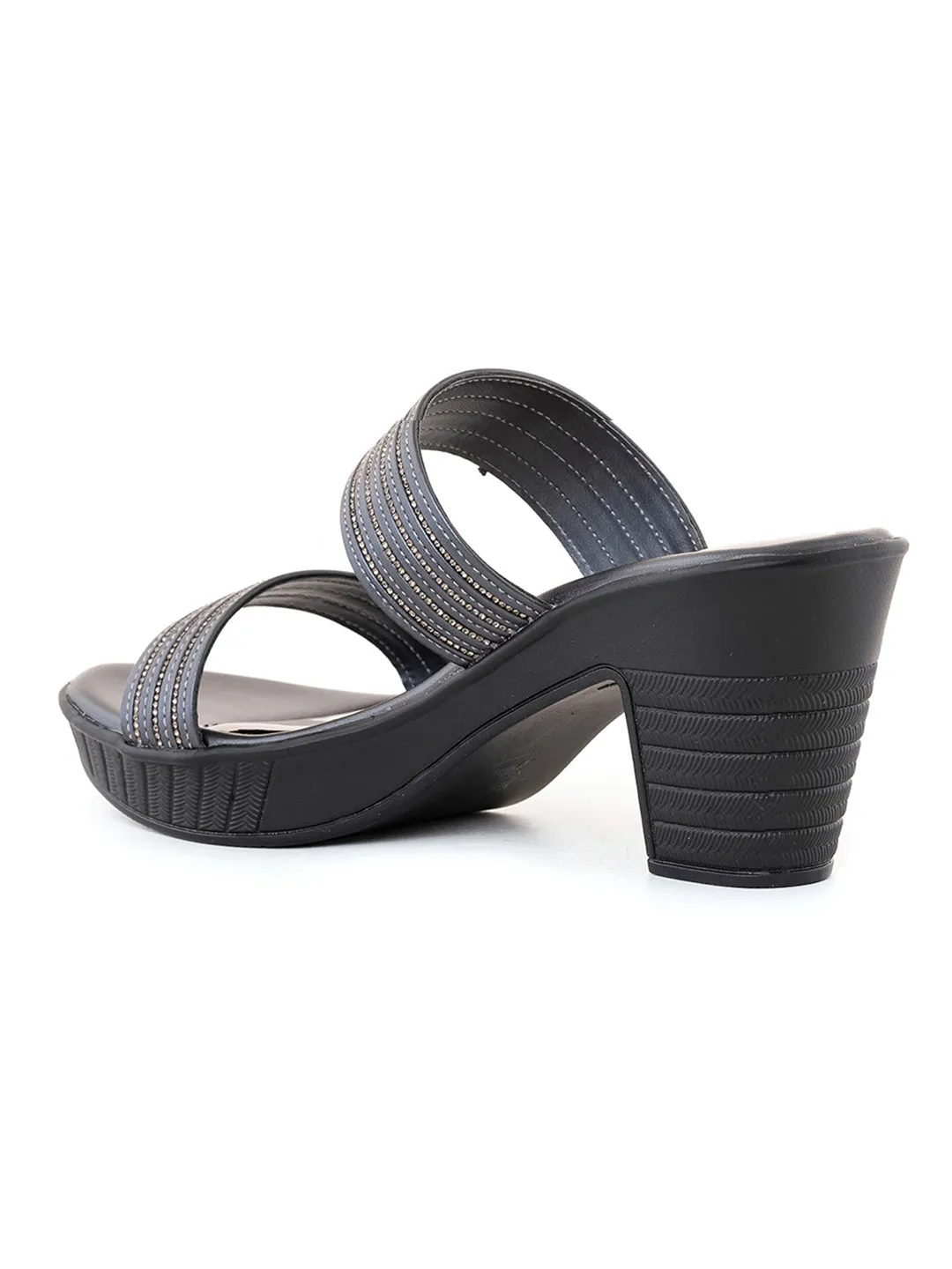 Khadim Cleo High Heel Block Mule Slip On Sandal for Women