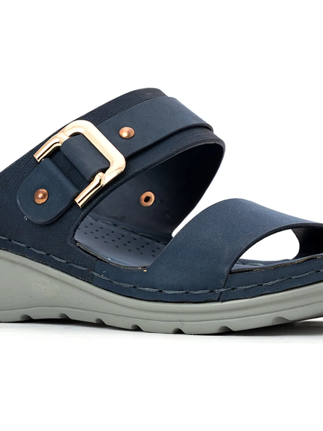 Khadim Sharon Wedge Heel Mule Slip On Sandal for Women