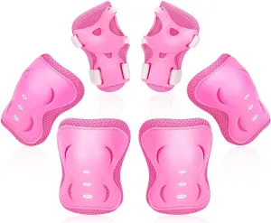 Kids/Youth Knee Pads Elbow Pad Wrist Guards Protective Gear Set, for Child Roller Skates, Cycling Bike, Skateboard, Inline Skatings, Scooter Riding, BMX Bike, and Other Outdoor Sports Activities