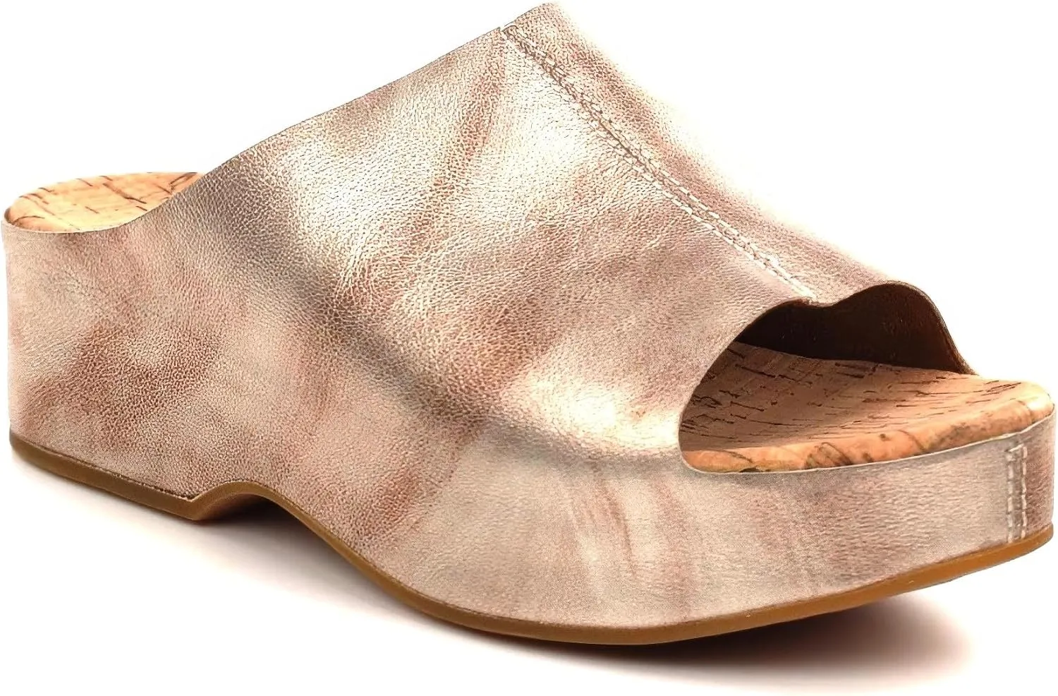 KORK-EASE Yazmin Women's Leather Slide Sandals