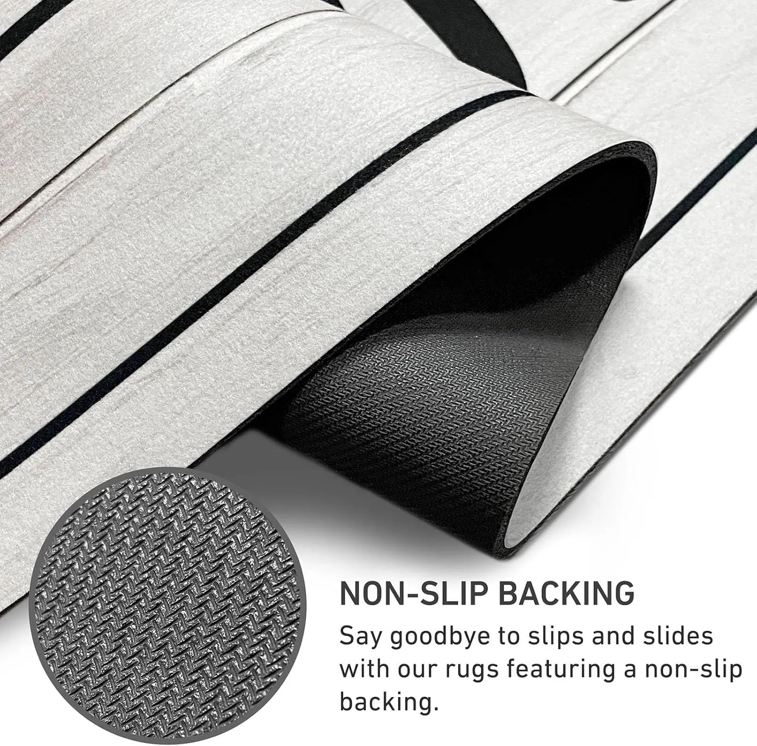 KOZYFLY Non Slip Laundry Rug & Kitchen Rug - 20"x60", Light Grey, Washable, Waterproof Mudroom Floor Carpet Runner & Farmhouse Laundry Room Decor