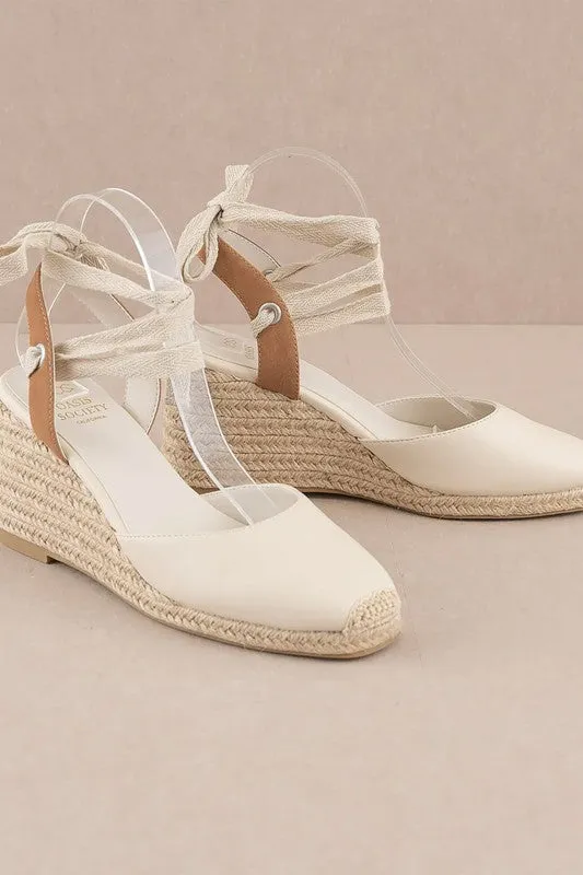 Lace Up Wedge Sandals