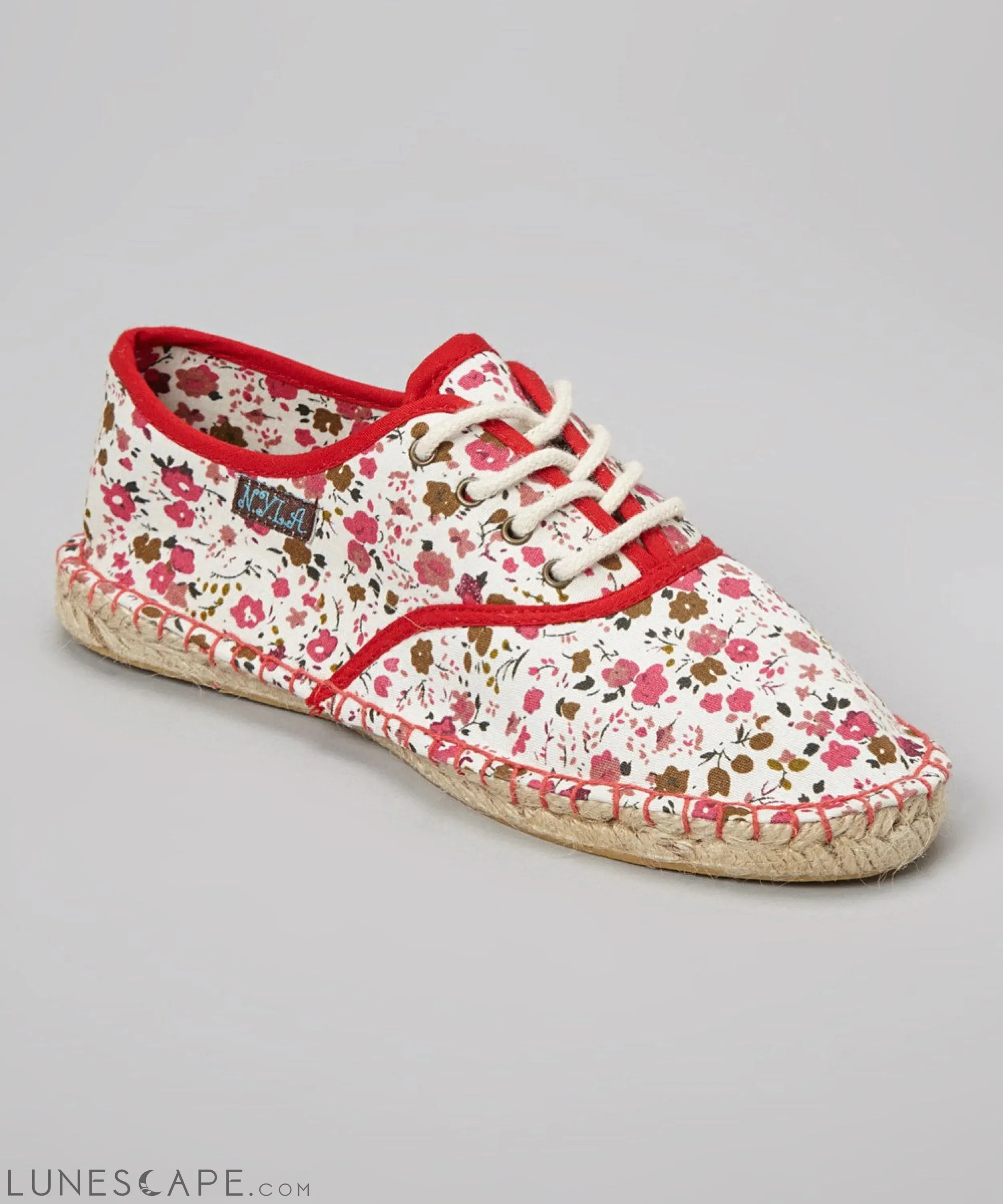 LAINA Canvas Lace-Up Espadrille Shoe