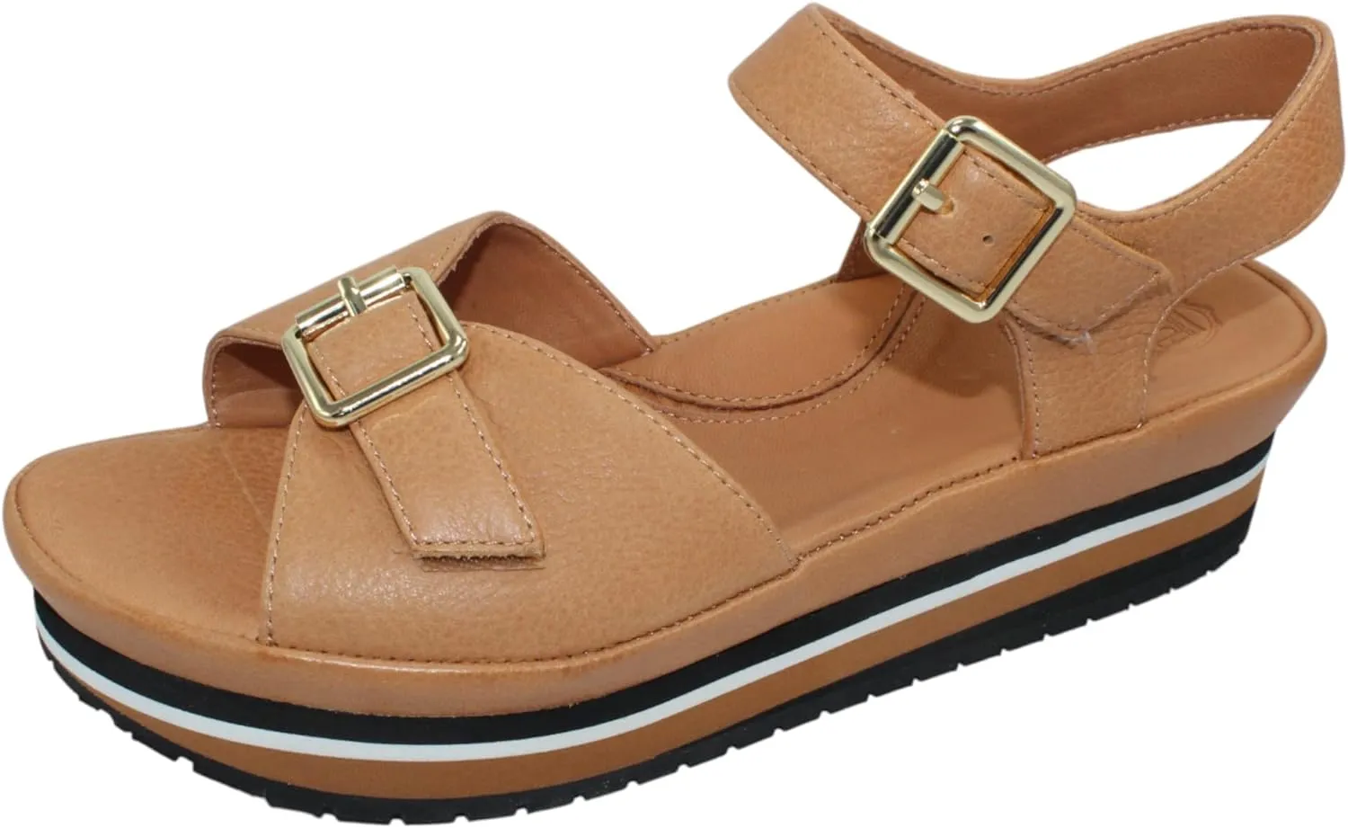 L'Amour des Pieds Women's Vardant in Lioness Lamba Leather - size 8 M