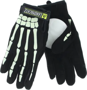 LANDYACHTZ BONES SLIDE GLOVES S-BLK/GLOW