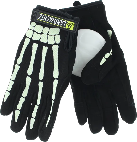 LANDYACHTZ BONES SLIDE GLOVES S-BLK/GLOW