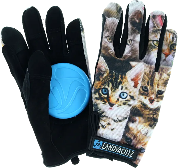 LANDYACHTZ CAT PATTERN SLIDE GLOVES S