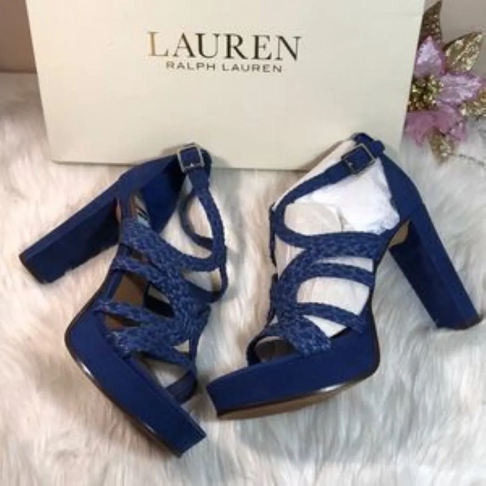 Lauren by Ralph Lauren Aleena Platform Sandals 10B