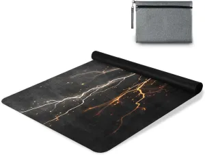 Lightning Yoga Mat Tear Resistance & Thick Gym Fitness Mat,Non Slip Natural Rubber Yoga Mat for Yoga, Pilates & Floor Workouts