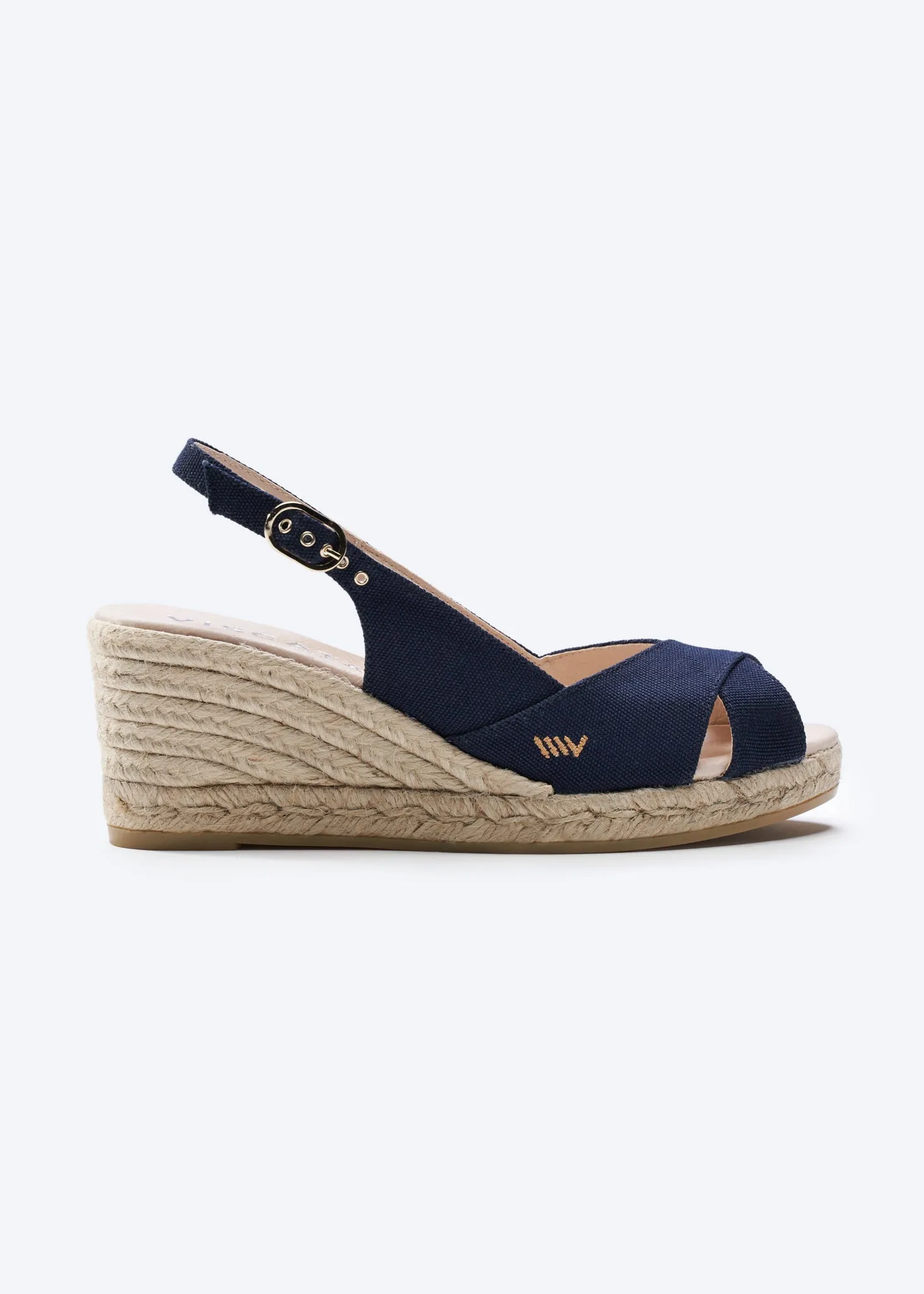 Llansa Canvas Espadrille Sandal Wedges by Viscata