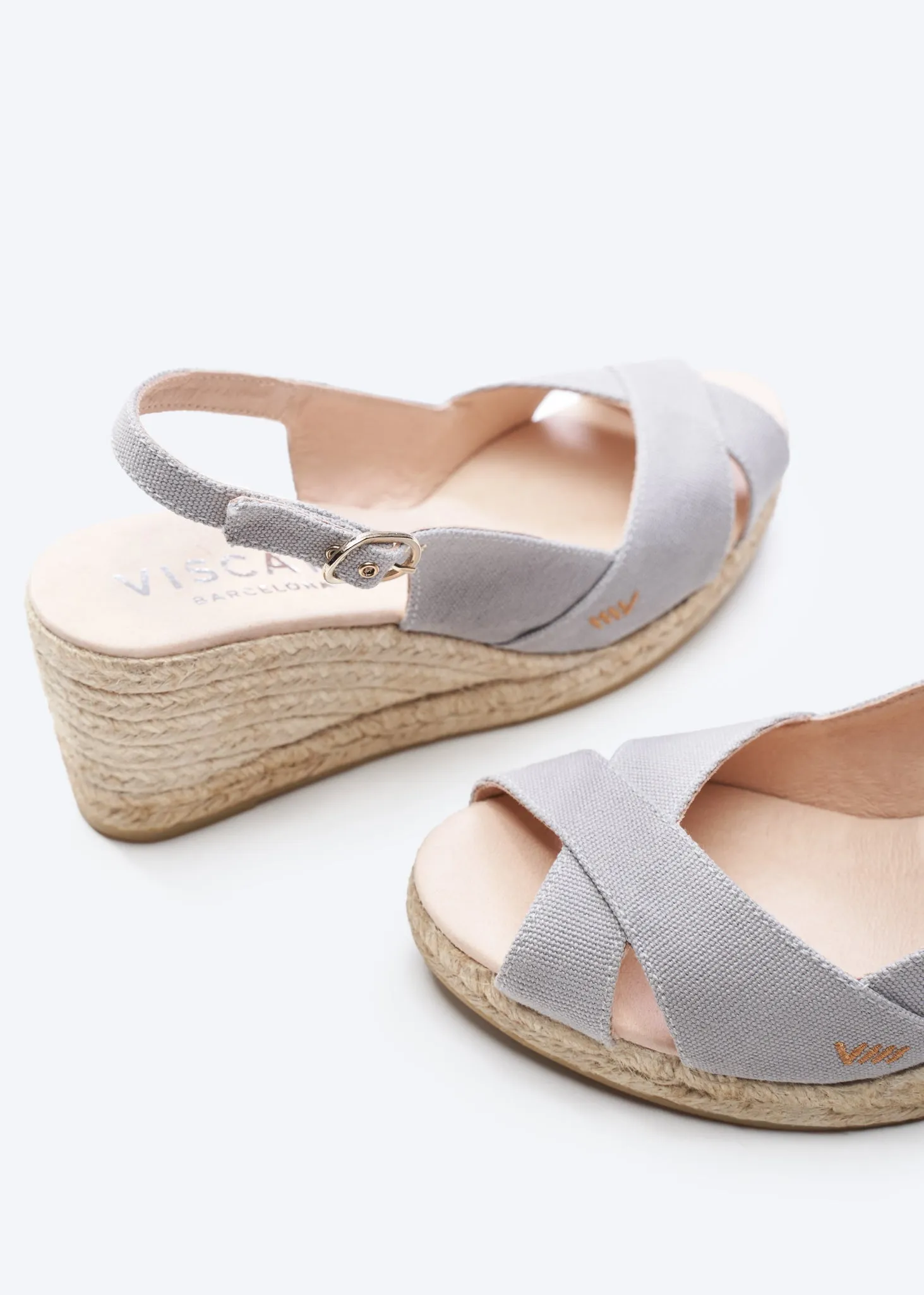 Llansa Canvas Espadrille Sandal Wedges by Viscata