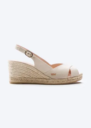 Llansa Canvas Espadrille Sandal Wedges by Viscata