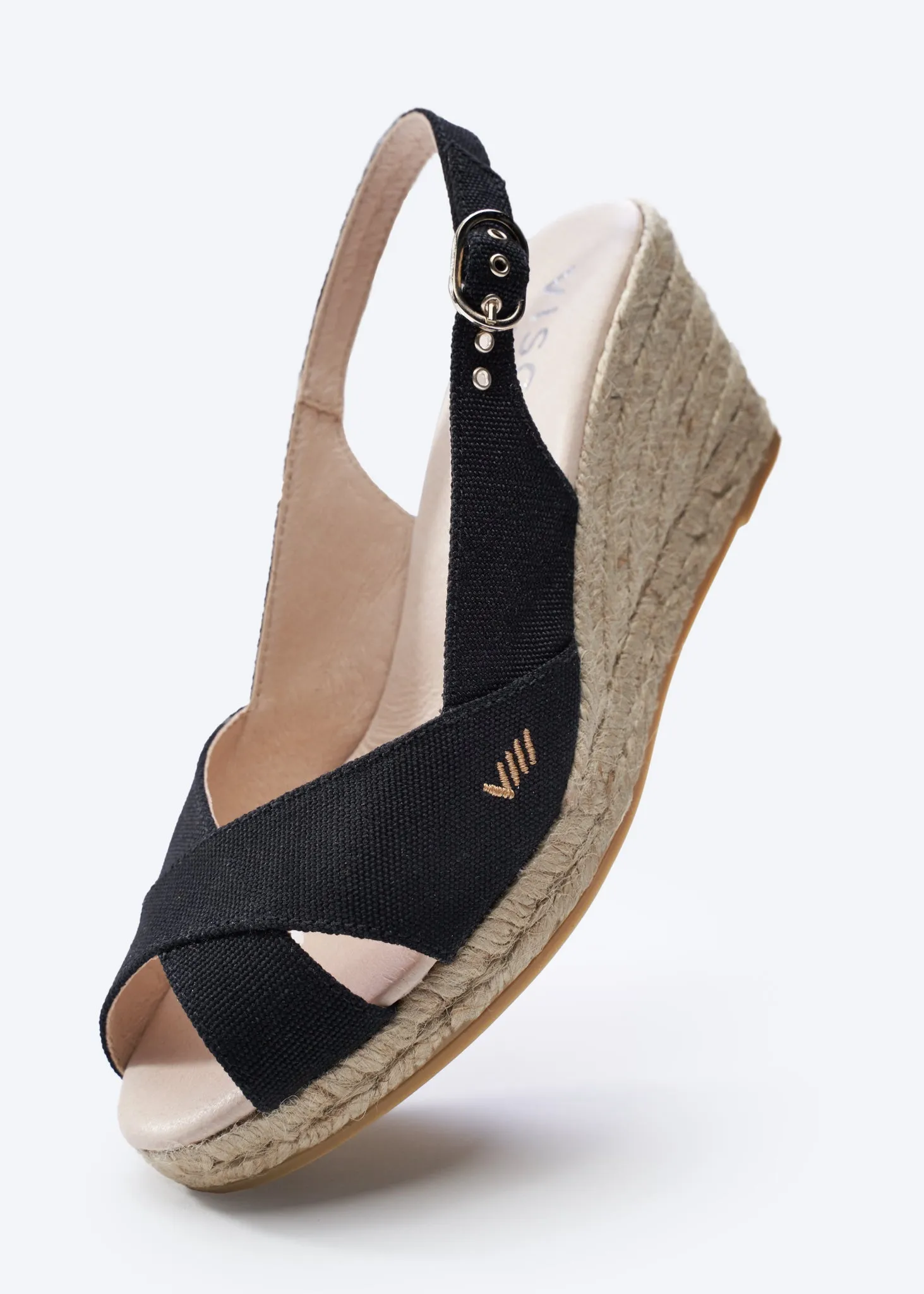 Llansa Canvas Espadrille Sandal Wedges by Viscata