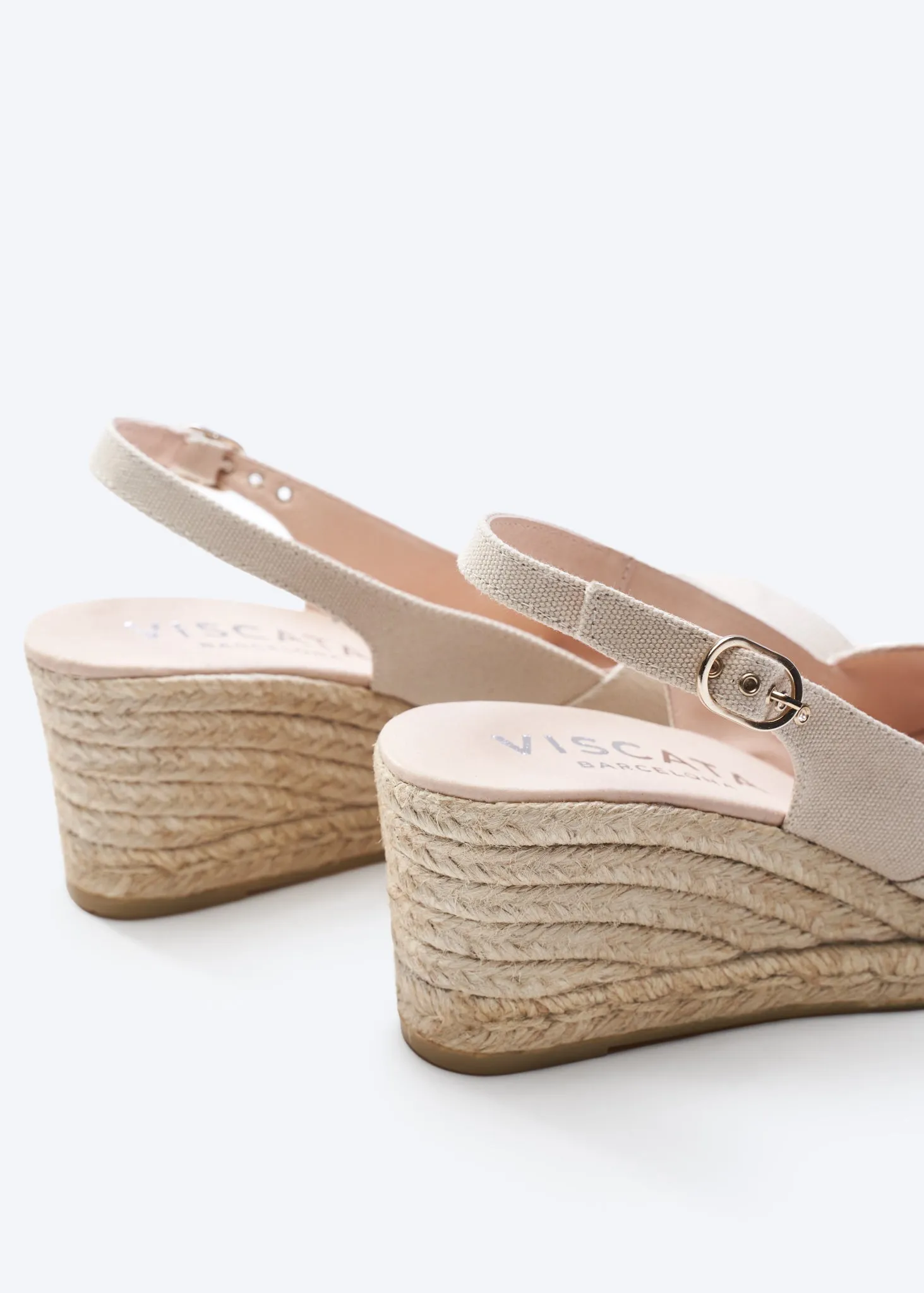 Llansa Canvas Espadrille Sandal Wedges by Viscata