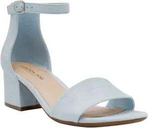 LONDON FOG Women's Nikki Low Two Piece Block Heel Dress Shoe Ladies Ankle Strap Pump Sandal